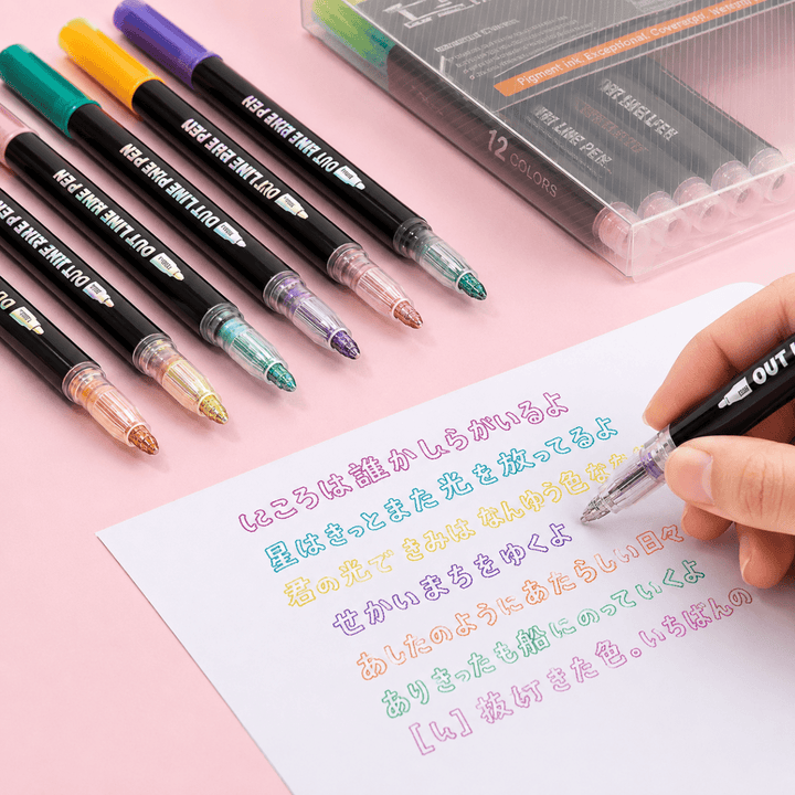 ShimmerLine Double Ink MarkersCrafty CuddleShimmerLine Double Ink MarkersOutline Pen