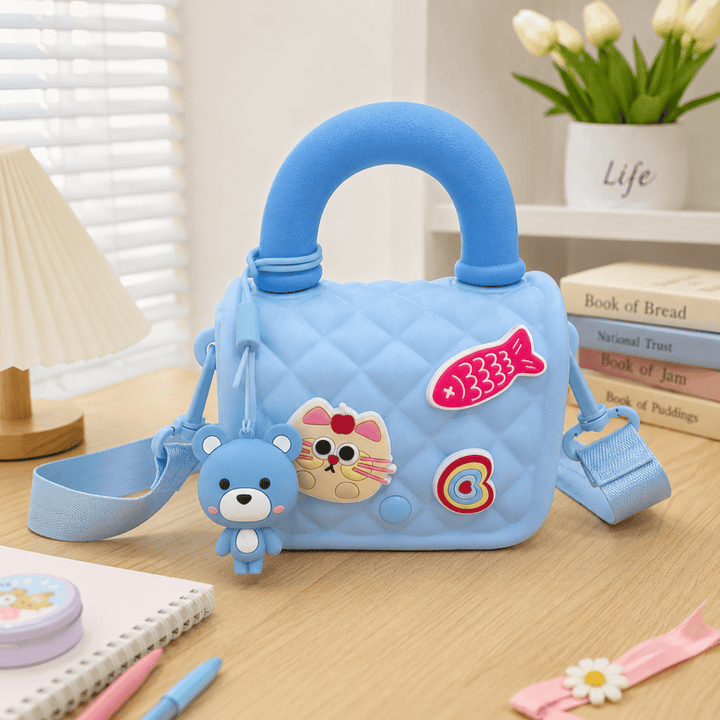 Silicone Mini Crossbody Bag for KidsKids BagsCrafty CuddleSilicone Mini Crossbody Bag for KidsSky BlueKidsBag SiliconeBag MiniHandbag CrossbodyBag CuteAccessories GirlsFashion KidsFashion ToddlerStyle GiftForGirls CuteBagsStationeryAddict