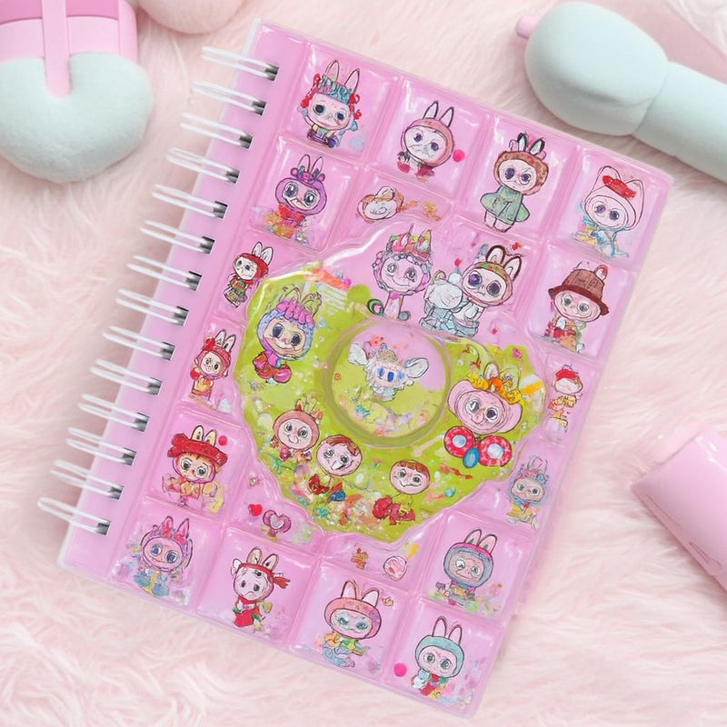 Small Spiral Cartoon Diary with Water Cover