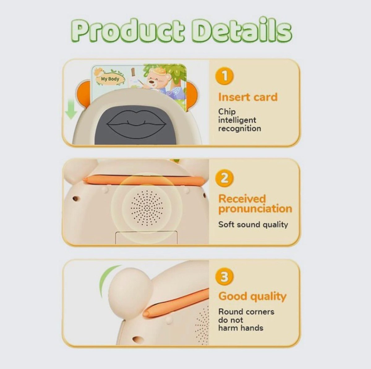 "📚 Smart Education Card Reader 🔍 - Learning Made Easy & Fun!" - CRAFTY CUDDLE"📚 Smart Education Card Reader 🔍 - Learning Made Easy & Fun!"product_type  for kids