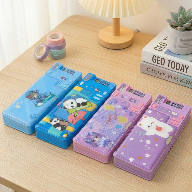 Smart Pencil Box with Calculator