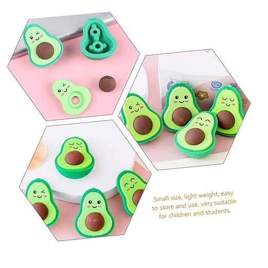 🥑 Smiley Avocado Erasers – Fun, Cute &amp; Functional! ✏️✨ - CRAFTY CUDDLE🥑 Smiley Avocado Erasers – Fun, Cute &amp; Functional! ✏️✨product_type  for kids