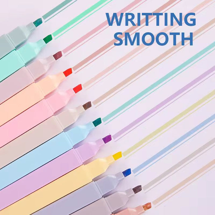 Soft Pastel Highlighters Pack of 6CRAFTY CUDDLESet of colorful markers with &