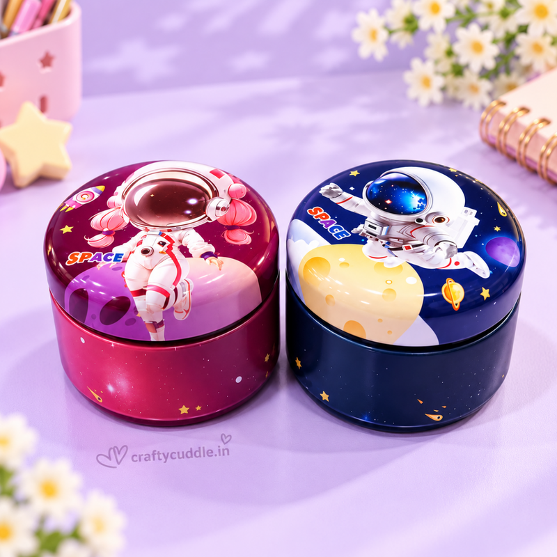 Space Theme Round Pencil Sharpener (1Pc)