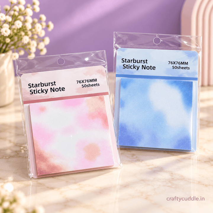 Sparkly Starburst Sticky Notes (1 Pack)Sticky NotesCrafty CuddleSparkly Starburst Sticky Notes (1 Pack)A09-1\