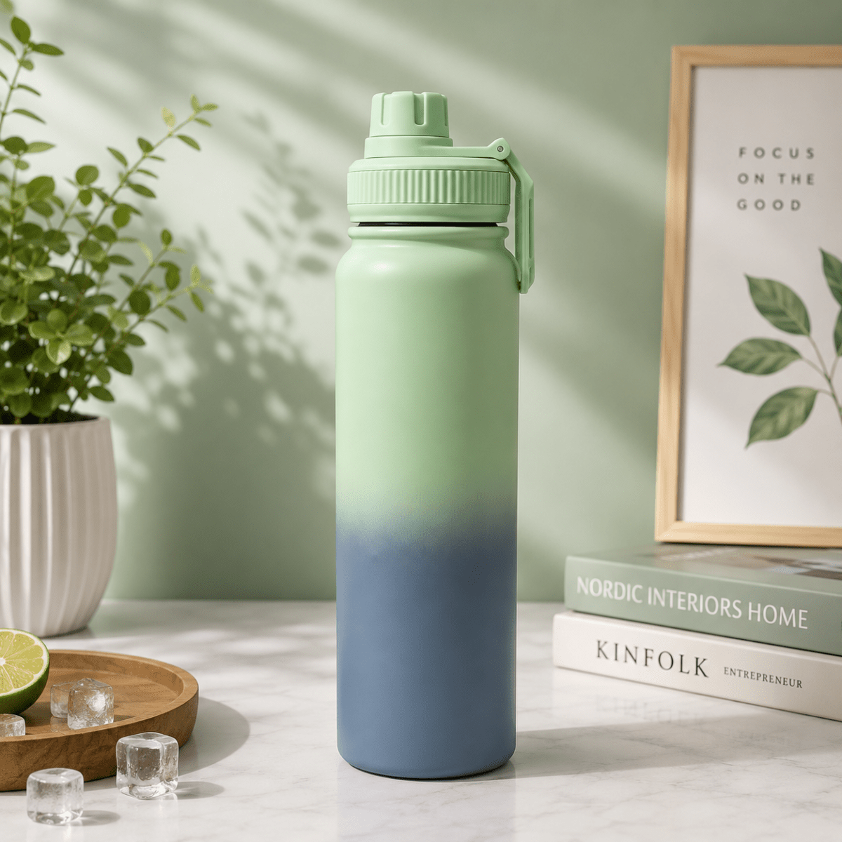 Stainless Steel Vacuum Water Bottle with Carry HandleInsulated Water BottleCrafty CuddleStainless Steel Vacuum Water Bottle with Carry HandleMint BlueVacuumBottle WaterBottle InsulatedBottle StainlessSteelBottle HotAndColdBottle TravelBottle GymBottle LeakProofBottle HydrationEssentials ReusableBottle