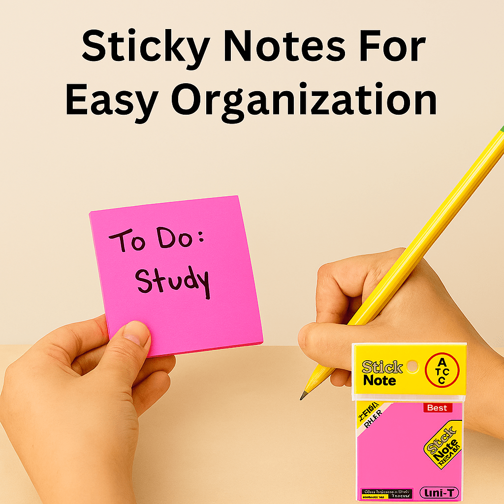 Sticky Notes 5 Color PackSticky NotesCrafty CuddlePerson holding a pink sticky note with &