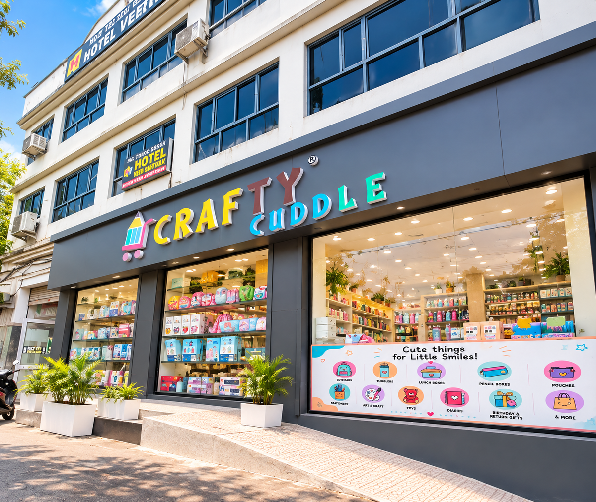 Inside the Crafty Cuddle store