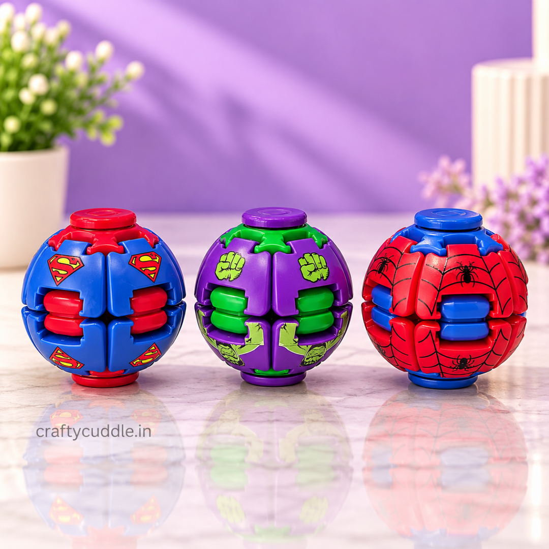 Superhero Press Fidget Ball Toy for KidsKids Toys > Fidget &amp; Sensory ToysCrafty CuddleSuperhero Press Fidget Ball Toy for Kids