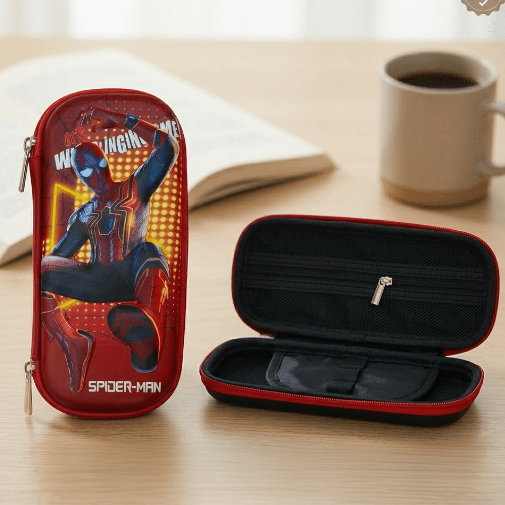 Superhero Theme Hard Shell Pencil CasePencil PouchCrafty CuddleSuperhero Theme Hard Shell Pencil CaseHardShellPencilCase KidsStationery PencilCase SchoolSupplies StationeryOrganizer BackToSchool KidsEssentials SchoolAccessories StationeryLover CraftyCuddleStationeryAddict
