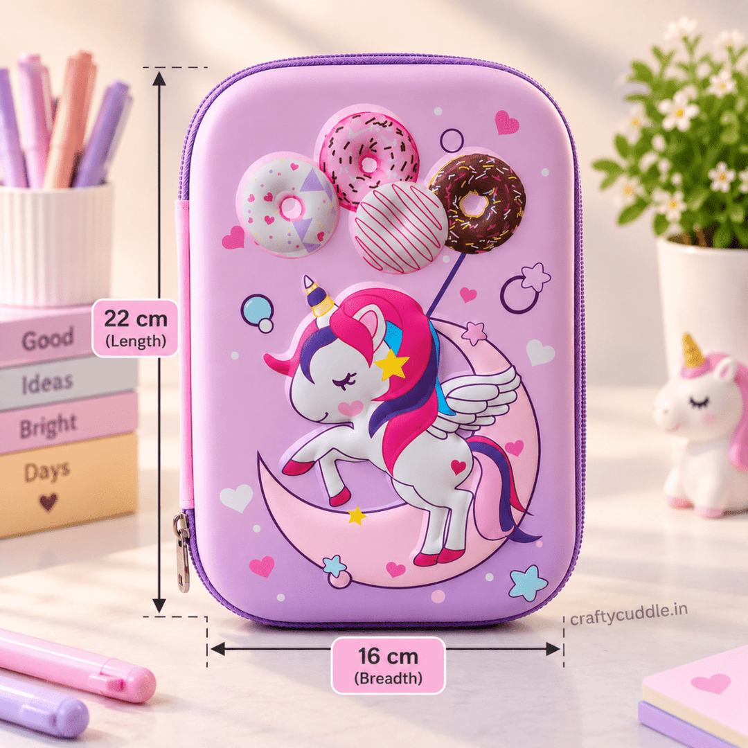 Sweet Donut 3D Pencil Pouch for KidsKids pencil CaseCrafty CuddleSweet Donut 3D Pencil Pouch for KidsDonutPouch UnicornPouch EVAStationeryPouch PencilPouch PencilCase KidsStationery CutePencilCase 3DStationery SchoolEssentials StationeryOrganizer