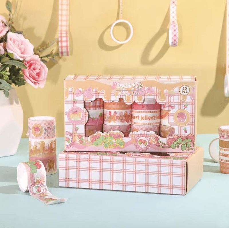 Sweet Jelly Washi Tape Set- 20 Rolls