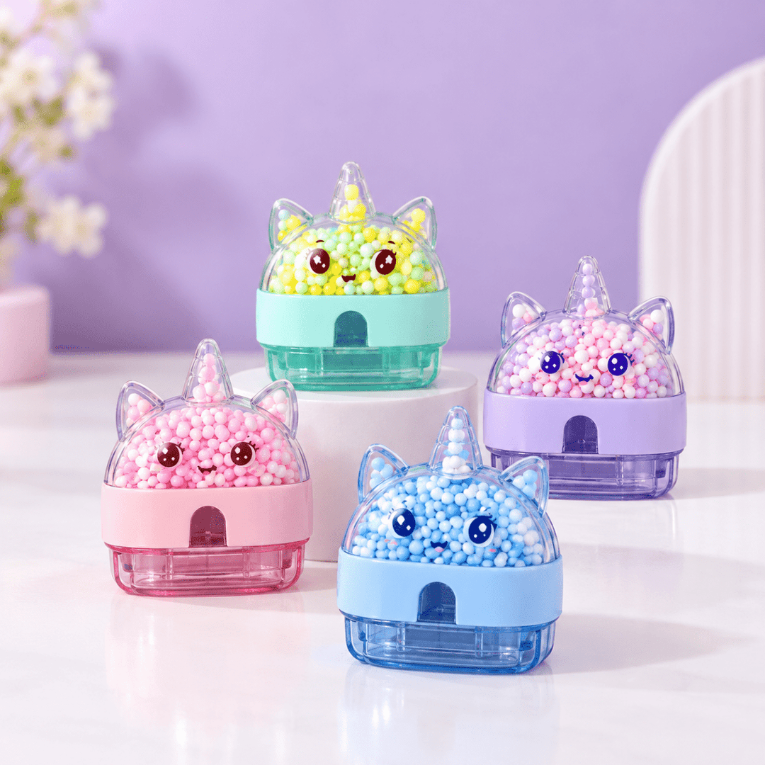 Unicorn Bead Pencil Sharpener (1Pc)Stationery > Erasers &amp; SharpenersCrafty CuddleUnicorn Bead Pencil Sharpener (1Pc)Unicorn Sharpener (5856)