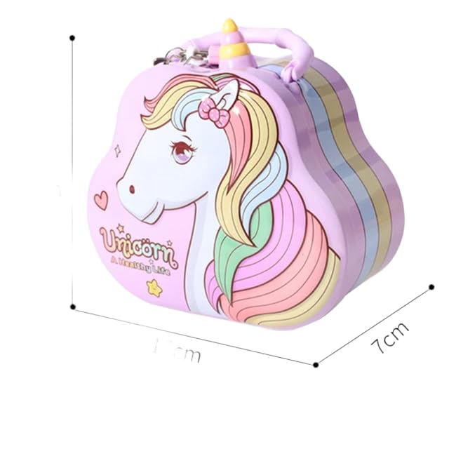 Unicorn Metal Piggy bank with Lock and Key - CRAFTY CUDDLEUnicorn Metal Piggy bank with Lock and Keyproduct_type  for kids
