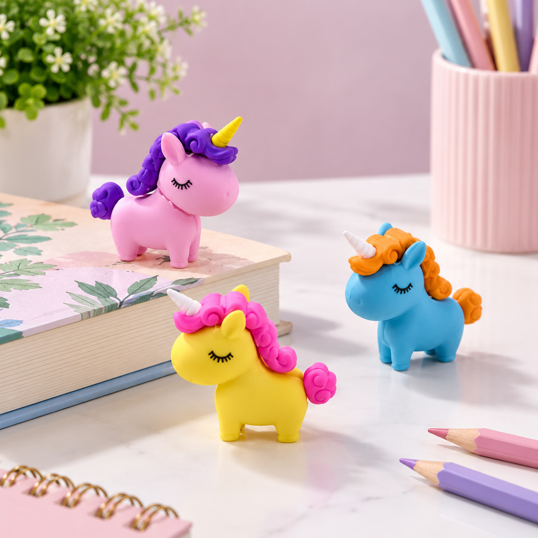 Unicorn Mini Erasers for KidsErasersCrafty CuddleUnicorn Mini Erasers for Kids1