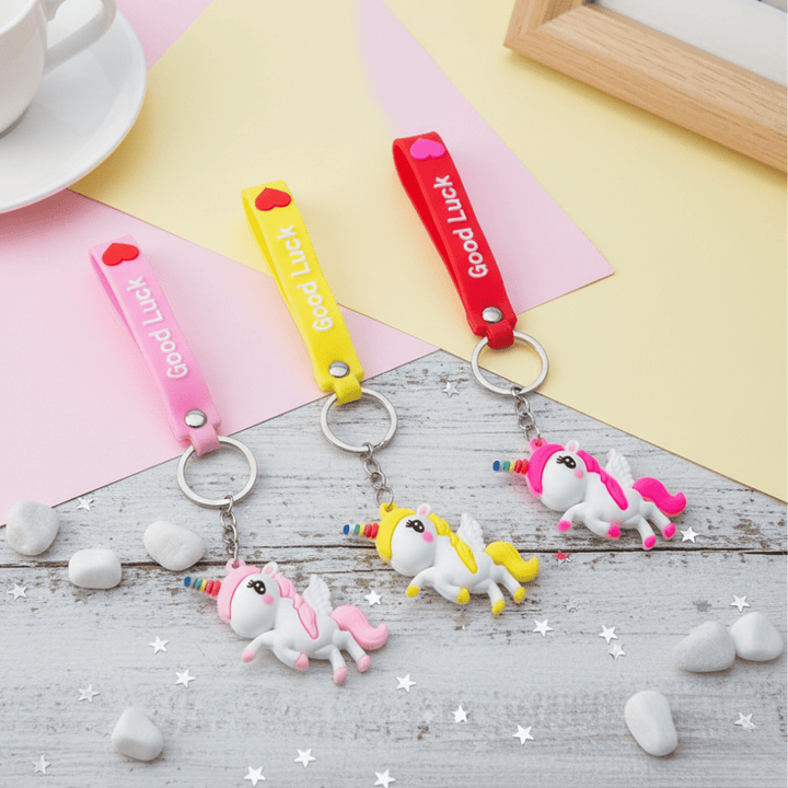 Unicorn Silicone KeychainKeychainsCRAFTY CUDDLEUnicorn keychains with &