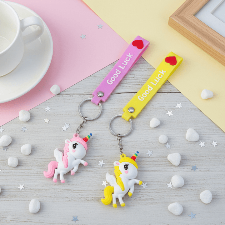 Unicorn Silicone KeychainKeychainsCRAFTY CUDDLEUnicorn keychains with &