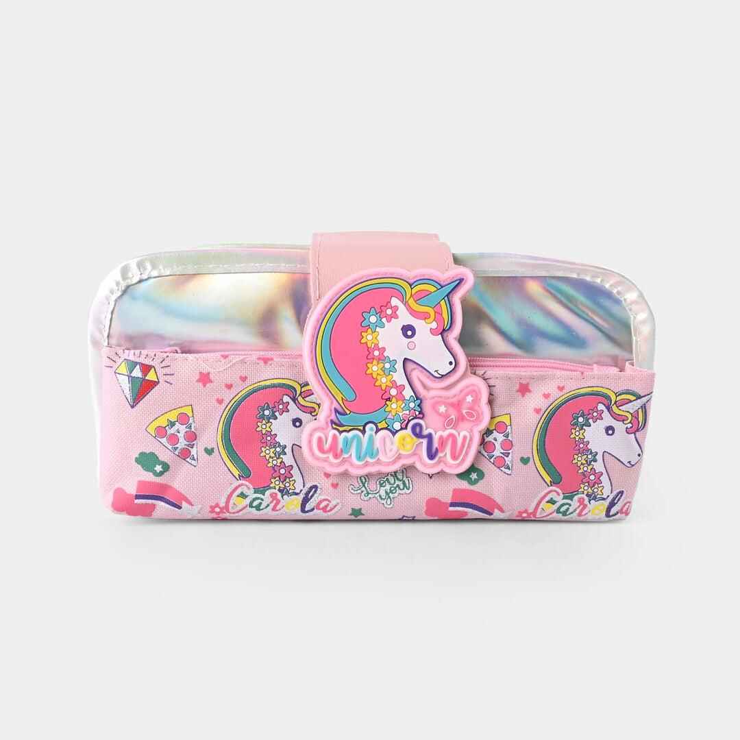 Unicorn pencil pouch for kids – spacious and colorful stationery case