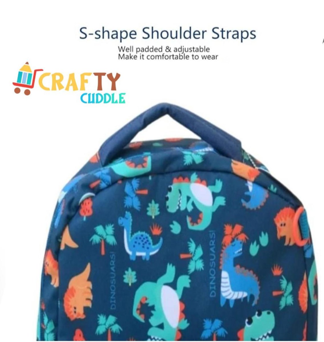 Vest Brand Dinosaur Theme School Bag - CRAFTY CUDDLEVest Brand Dinosaur Theme School Bagproduct_type  for kids