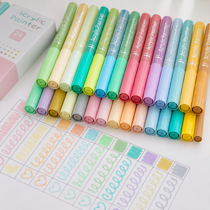 Vibrant Acrylic MarkersAcrylic Paint Markers, Acrylic Marker PensCrafty CuddleVibrant Acrylic MarkersAcrylic Markers 24acrylic paint pensacrylic paint pens set