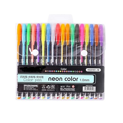 "🌈 Vibrant Neon Gel Highlighter Pens ✨ - Pack of 18" - CRAFTY CUDDLE"🌈 Vibrant Neon Gel Highlighter Pens ✨ - Pack of 18"product_type  for kids