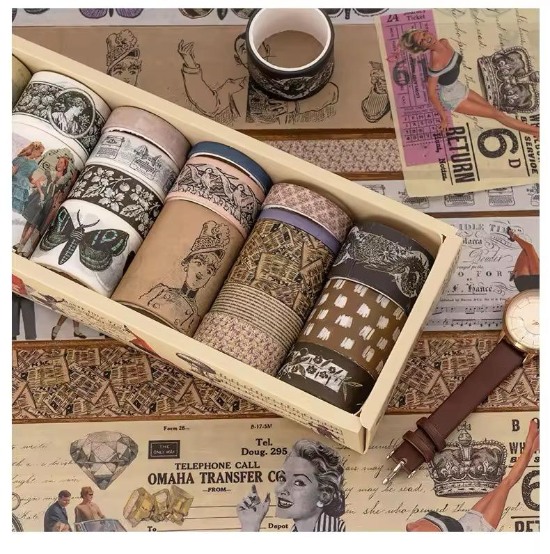 Vintage Washi Tape Set – 18 Rolls – Crafty Cuddle