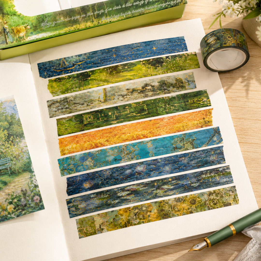 Washi Tape 20 Rolls – Oil Painting BlueCrafty CuddleWashi Tape 20 Rolls – Oil Painting Blue