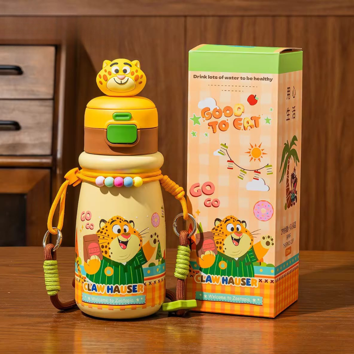 Zootopia Kids Insulated Stainless Steel Water BottleCartoon Kids Water BottleCrafty CuddleZootopia Kids Insulated Stainless Steel Water BottleYellow Tiger (Clawhauser)KidsWaterBottle InsulatedBottle StainlessSteelBottle ThermosBottle SchoolEssentials SchoolWaterBottle StrawBottle LeakproofBottle BackToSchool KidsAccessoriesStationeryAddict