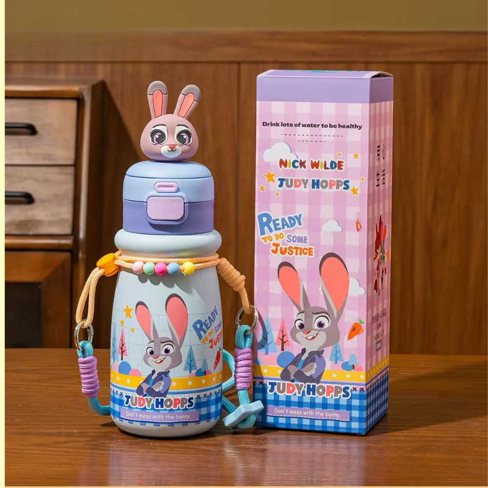Zootopia Kids Insulated Stainless Steel Water BottleCartoon Kids Water BottleCrafty CuddleZootopia Kids Insulated Stainless Steel Water BottleBlue Bunny (Judy)KidsWaterBottle InsulatedBottle StainlessSteelBottle ThermosBottle SchoolEssentials SchoolWaterBottle StrawBottle LeakproofBottle BackToSchool KidsAccessoriesStationeryAddict